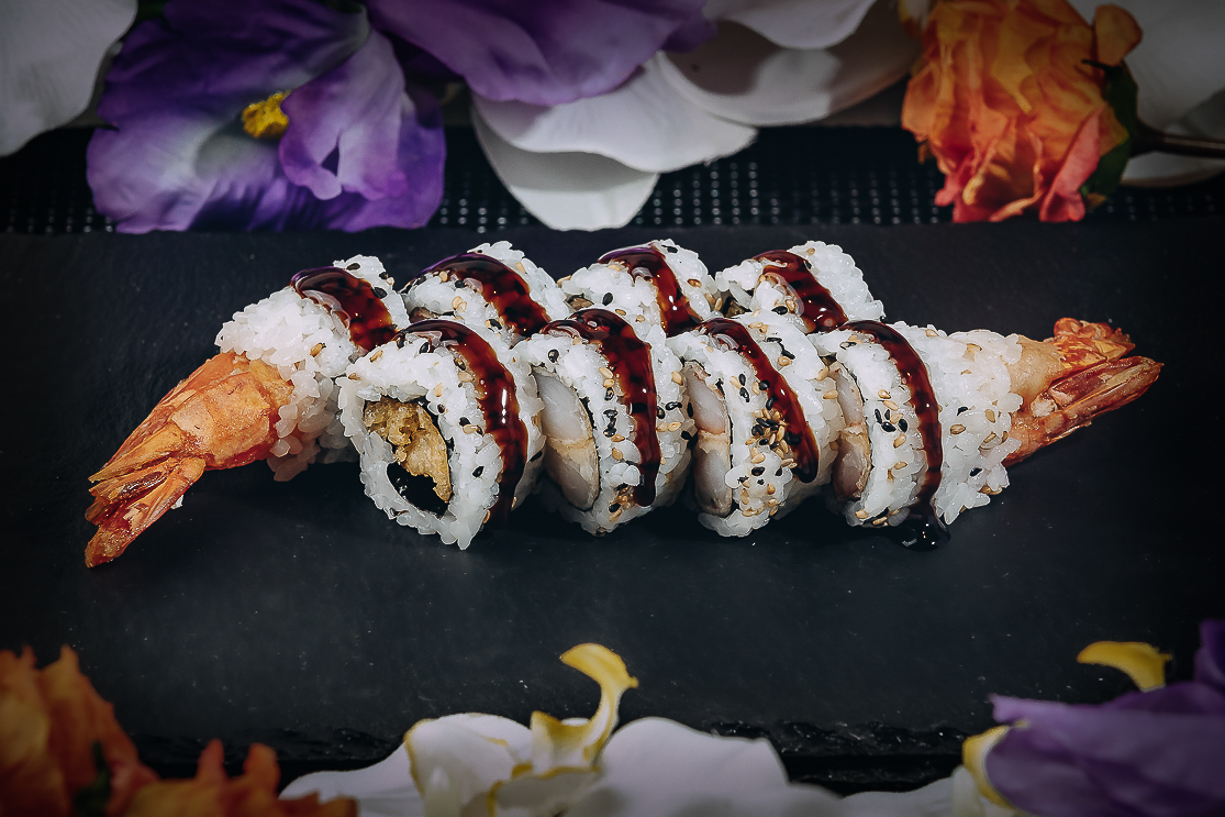 Uramaki Ebi Tempura Roll 8pz Junsei Sushi